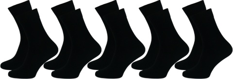 5x męskie CZARNE SKARPETY BAMBUSOWE AURA.VIA 39-42