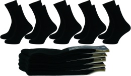 5x męskie CZARNE SKARPETY BAMBUSOWE AURA.VIA 39-42