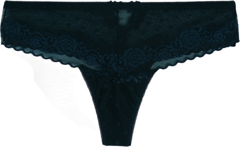 AniaLULO 232 STRINGI KORONKOWE 3XL ciemna zieleń