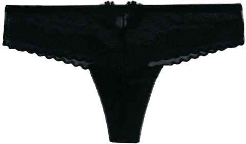 AniaLULO 232 STRINGI KORONKOWE 3XL czarne