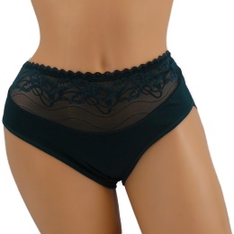 DORIMODES 6821 DAMSKIE MAJTKI KORONKOWE bawełniane ciemna zieleń 2XL