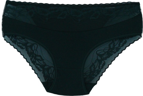 DORIMODES 6821 DAMSKIE MAJTKI KORONKOWE bawełniane ciemna zieleń 2XL