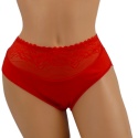 DORIMODES 6821 DAMSKIE MAJTKI KORONKOWE bawełniane czerwone L