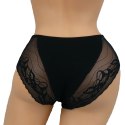 DORIMODES 6821 DAMSKIE MAJTKI KORONKOWE bawełniane czarne L