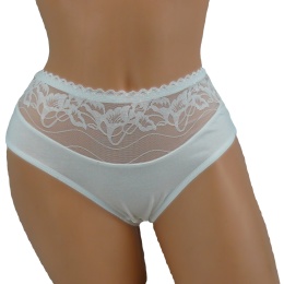 DORIMODES 6821 DAMSKIE MAJTKI KORONKOWE bawełniane ecru 2XL