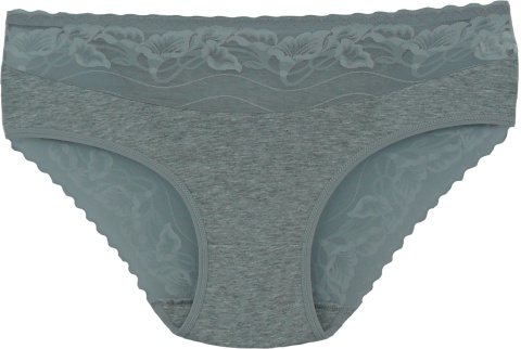 DORIMODES 6821 DAMSKIE MAJTKI KORONKOWE bawełniane szary 2XL