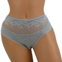 DORIMODES 6821 DAMSKIE MAJTKI KORONKOWE bawełniane szary 2XL