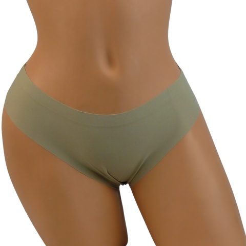 DYANA BEZSZWOWE MAJTKI DAMSKIE figi LASEROWO CIĘTE ciemny beż roz. L