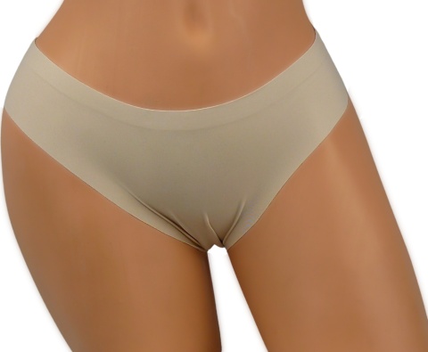 DYANA MAJTKI DAMSKIE BEZSZWOWE LASEROWO CIĘTE L beżowe