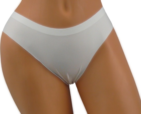 DYANA MAJTKI DAMSKIE BEZSZWOWE LASEROWO CIĘTE S białe