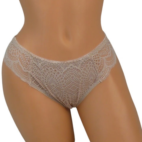 KAROMI FULINA 407 DAMSKIE koronkowe FIGI BRAZYLIANY beżowy 4XL