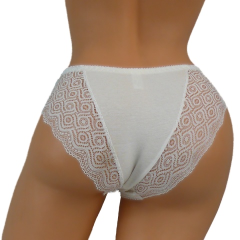 MEGA Wygodne Figi Damskie FULINA 6608 ecru 3XL