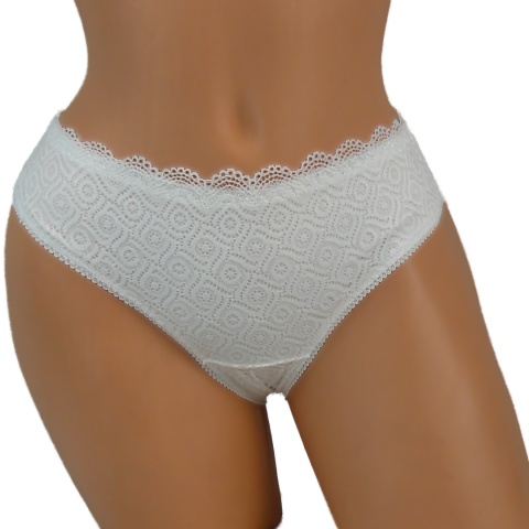 MEGA Wygodne Figi Damskie FULINA 6608 ecru 3XL