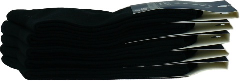 5x SKARPETY MĘSKIE CZARNE bawełna AURA.VIA 43-46