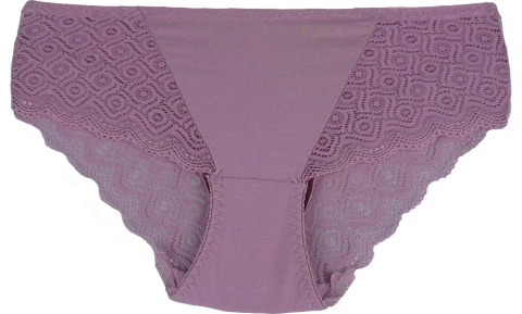 BAWEŁNIANE MAJTKI KORONKOWE FULINA 6603 XL różowe