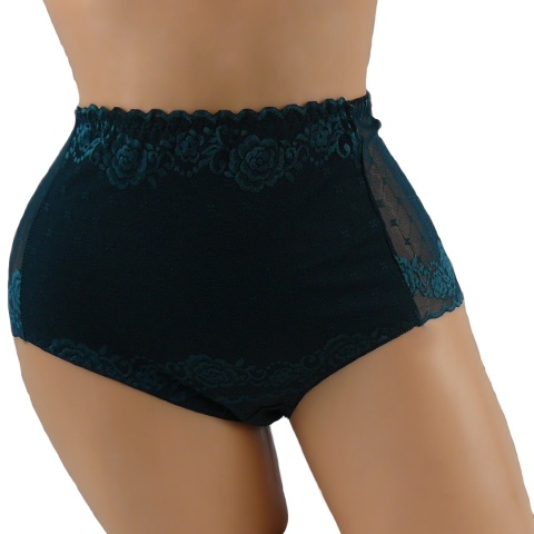 DAMSKIE KORONKOWE majtki DORIMODES 336 PLUS SIZE zielone 2XL
