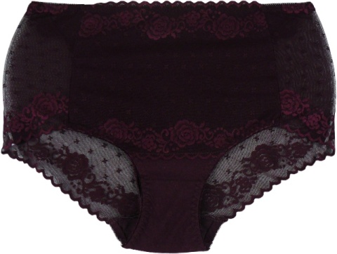 DAMSKIE KORONKOWE majtki DORIMODES 336 PLUS SIZE bordowe 2XL