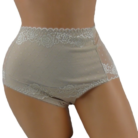 DAMSKIE KORONKOWE majtki DORIMODES 336 PLUS SIZE beżowe 4XL