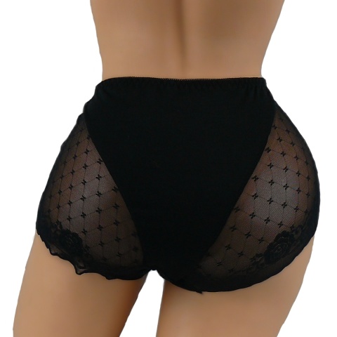 DAMSKIE KORONKOWE majtki DORIMODES 336 PLUS SIZE czarne4XL