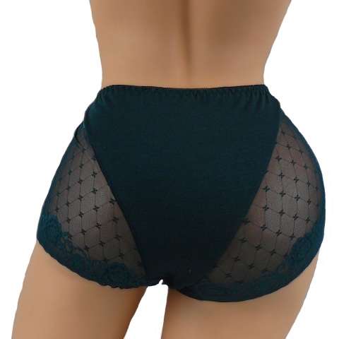 DAMSKIE KORONKOWE majtki DORIMODES 336 PLUS SIZE zielone 2XL