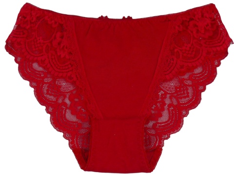 LuLaLo 199 DAMSKIE MAJTKI BAWEŁNIANE 2XL czerwone