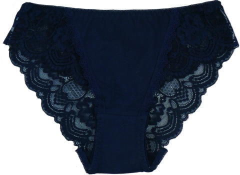 LuLaLo 199 DAMSKIE MAJTKI BAWEŁNIANE 2XL granatowe