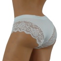 KAROMI MAJTKI DAMSKIE figi KORONKOWE roz. uniwersalny ecru