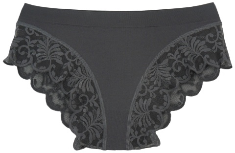 KAROMI MAJTKI DAMSKIE figi KORONKOWE roz. uniwersalny grafitowe