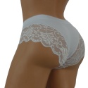 KAROMI MAJTKI DAMSKIE figi KORONKOWE roz. uniwersalny białe