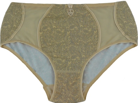 Zmysłowe Majtki Figi gładkie Lanny Mode Beżowe L