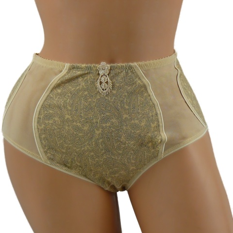 Zmysłowe Majtki Figi gładkie Lanny Mode Beżowe L