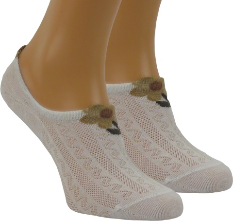 2x BIAŁE bawełniane KRÓTKIE SKARPETKI STOPKI MIDINI 36-38