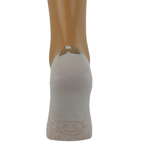 2x BIAŁE bawełniane KRÓTKIE SKARPETKI STOPKI MIDINI 36-38