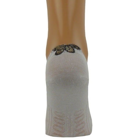 2x BIAŁE bawełniane KRÓTKIE SKARPETKI STOPKI MIDINI 36-38