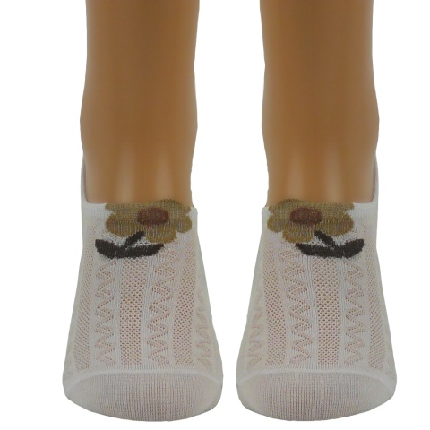 2x BIAŁE bawełniane KRÓTKIE SKARPETKI STOPKI MIDINI 36-38