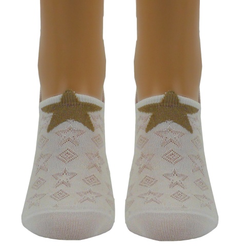 2x BIAŁE bawełniane KRÓTKIE SKARPETKI STOPKI MIDINI 36-38