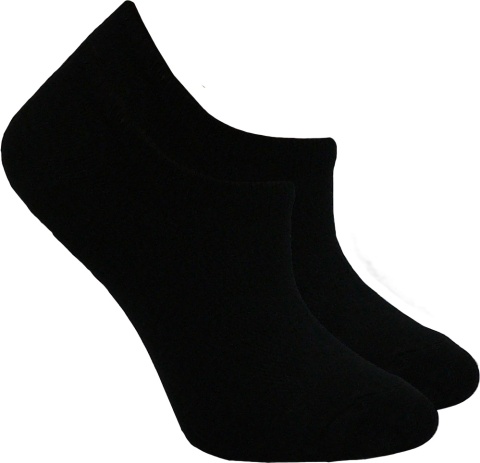 6x GŁADKIE BAWEŁNIANE czarne białe STOPKI QEMEN roz. 35-38