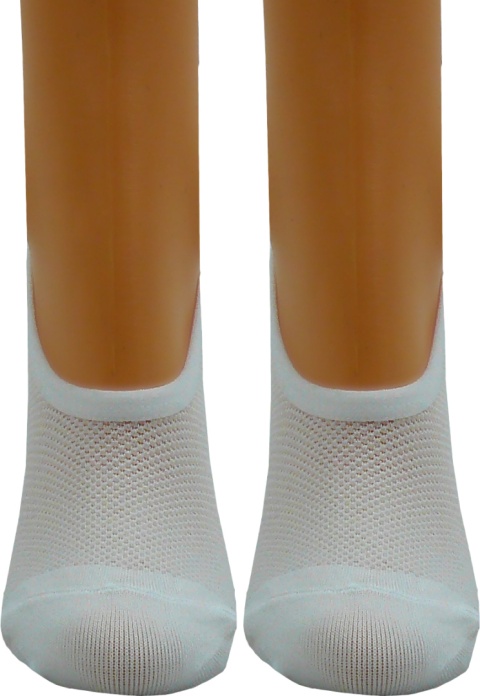 BIAŁE STOPKI BAMBUSOWE DAMSKIE KRÓTKIE SKARPETKI roz.35-38