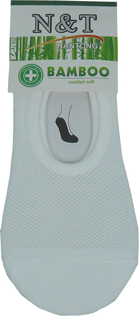BIAŁE STOPKI BAMBUSOWE DAMSKIE KRÓTKIE SKARPETKI roz.35-38