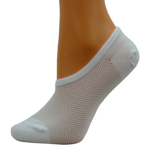 BIAŁE STOPKI BAMBUSOWE DAMSKIE KRÓTKIE SKARPETKI roz.35-38