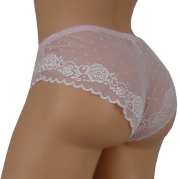 FIGI damskie BRAZYLIANY PLUS SIZE Ania Lu Lo 253 3XL pudrowy