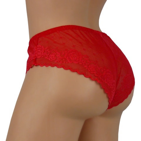 FIGI damskie BRAZYLIANY PLUS SIZE Ania Lu Lo 253 XL czerwone