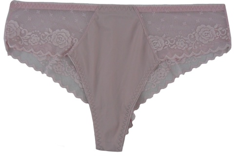 FIGI damskie BRAZYLIANY PLUS SIZE Ania Lu Lo 253 3XL pudrowy