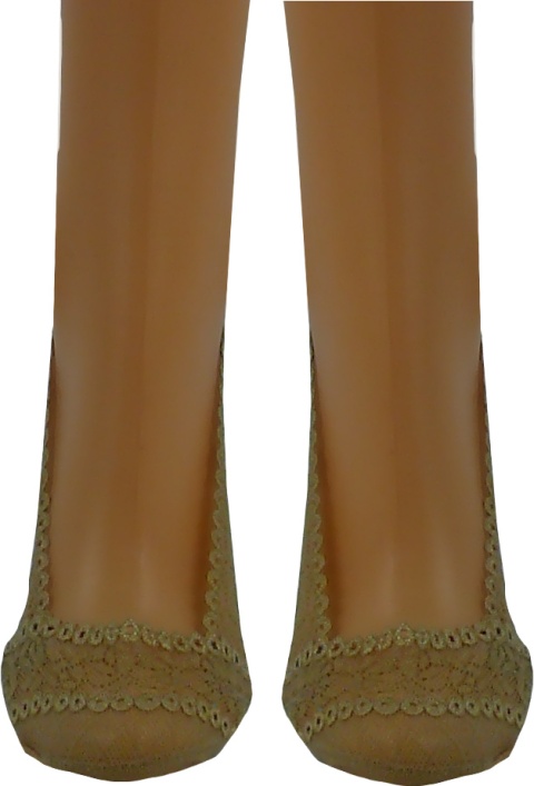 KORONKOWE BALERINKI baletki STOPKI DAMSKIE BAMBOO ciemny beż39-42