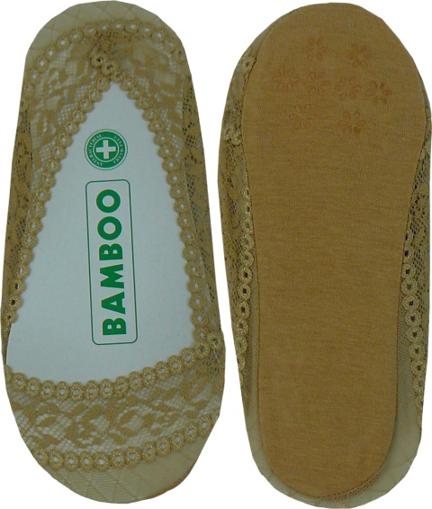 KORONKOWE BALERINKI baletki STOPKI DAMSKIE BAMBOO ciemny beż39-42