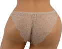 LULALO 179 KORONKOWE MAJTKI BRAZYLIANY beżowe XL