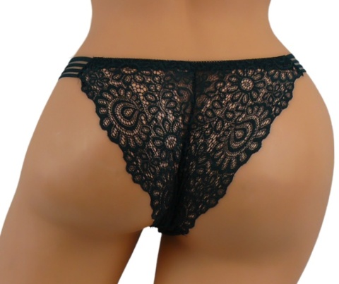 LULALO 179 KORONKOWE MAJTKI BRAZYLIANY zielone XL