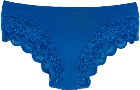 KAROMI MAJTKI DAMSKIE figi KORONKOWE roz. uniwersalny niebieske
