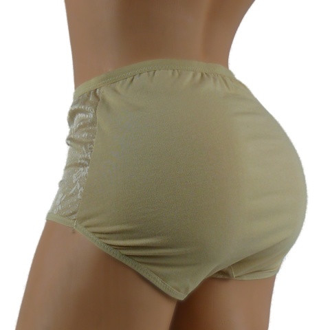 MAJTKI figi DAMSKIE Z WYSOKIM STANEM Mengni Rouzi 5XL beżowe