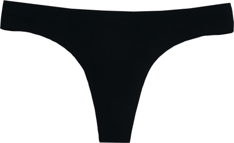 DYANA STRINGI majtki GŁADKIE LASEROWO CIĘTE BEZSZWOWE czarne L